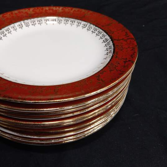 Set of 10 Vintage Royal China Bread Plates with 22 Kt. Gold image number 6