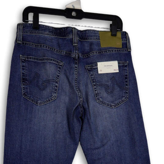NWT Mens Blue Denim Medium Wash Pockets Skinny Leg Jeans Size 30X34 image number 4