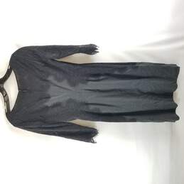 Tory Burch Grey Women Lace Dress 2 NWT alternative image