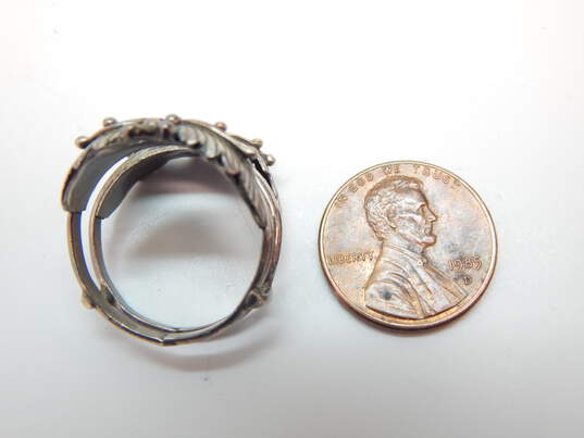 Southwestern Sterling Silver Floral Ring Enhancer 4.7g image number 2