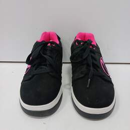 Heelys Voyager Black/Pink Skate Shoes Women-7 Youth-6