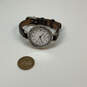 Designer Brighton Silver-Tone Leather Strap Round Dial Analog Wristwatch image number 3