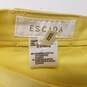 Womens Yellow Coin Pockets Light Wash Mid Rise Denim Straight Jeans Size 34 image number 3