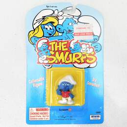 Sealed Vintage Irwin The Smurfs Slouchy Smurf Toy Figurine