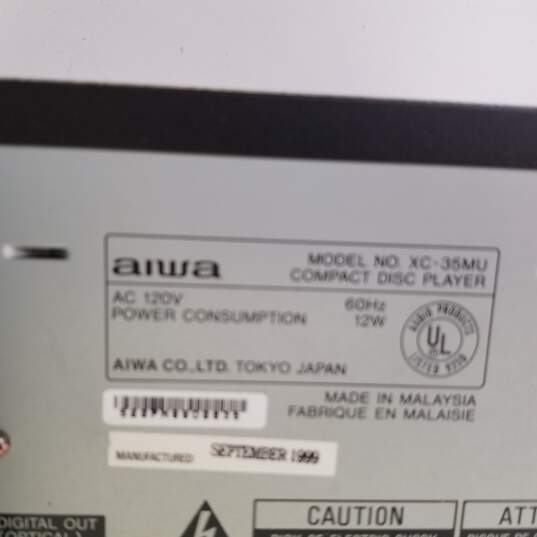 Aiwa Compact Disc Player Model No. XC-35MU image number 8