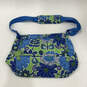 Authentic NWT Womens Green Blue Daisy Floral Adjustable Crossbody Bag image number 2