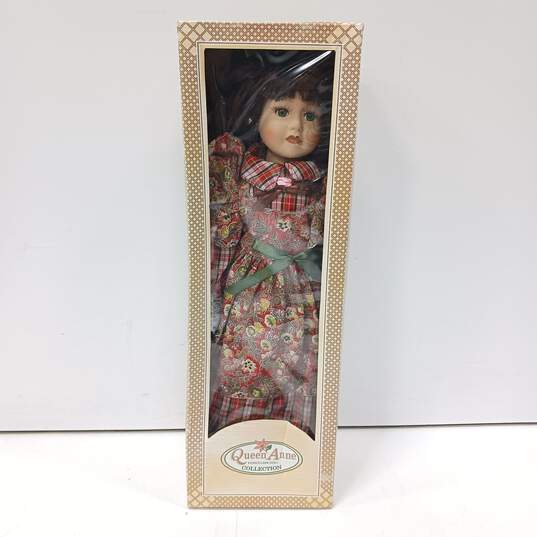 Queen Ann Porcelain Doll IOB image number 1