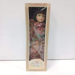 Queen Ann Porcelain Doll IOB