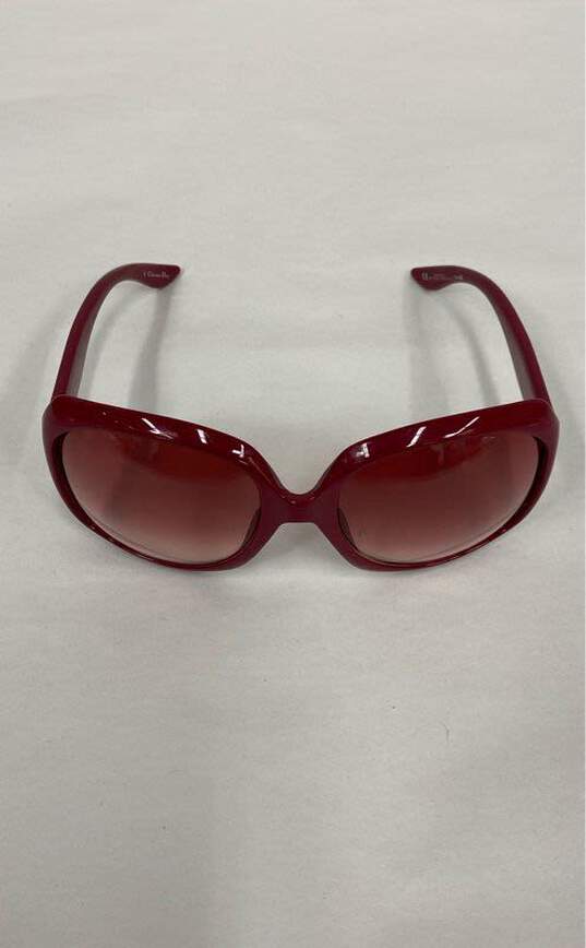 Christian Dior Red Sunglasses - Size One Size image number 2