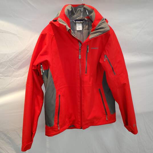 Patagonia H2No Full Zip Red Hooded Jacket Men's Size S image number 1