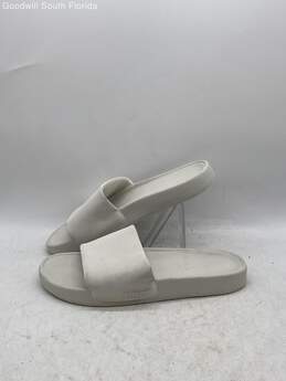 Lululemon Mens Restfeel White Open Toe Slip-On Flat Slide Sandals Size 9