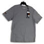 NWT Mens Gray Printed Round Neck Short Sleeve Pullover T-Shirt Size L image number 1