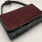 NWT Womens Brown Black Leather Animal Print Detachable Strap Crossbody Bag image number 7