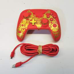 PowerA Wired Controller for Nintendo Switch- Super Mario Gold/Red