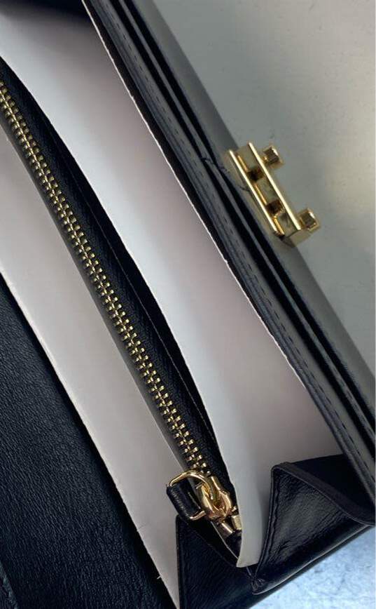 Emporio Armani Leather Clasp Wallet Black image number 5