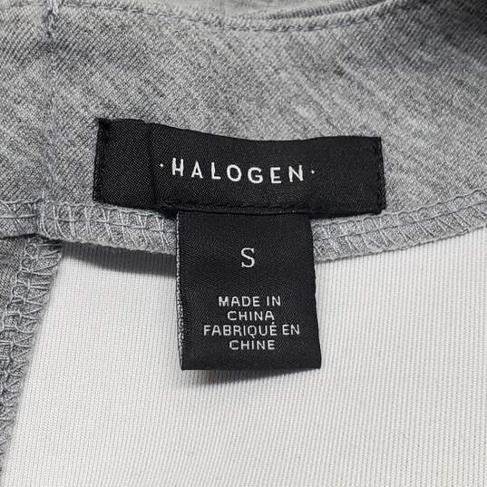 Halogen Gray Ruffle Mixed Fabric Sweater Size S image number 3