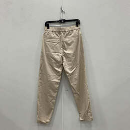 NWT Womens Beige Slash Pockets Pull-On Regular Fit Ankle Pants Size 32R alternative image