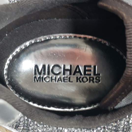 Women's White, Brown & Silver Tone MIchael Kors Shoes Size 8.5 image number 7