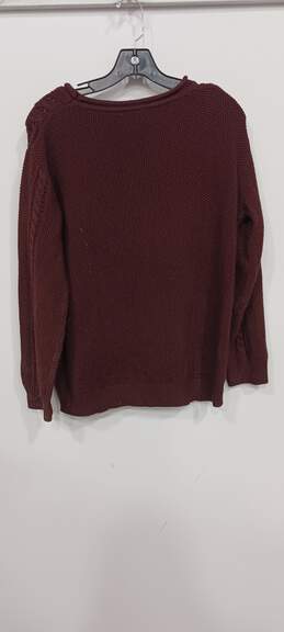 Men's Lucky Brand Burgundy Sweater Size S alternative image