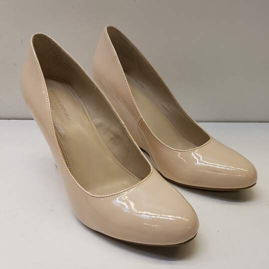 Banana Republic Patent Leather Wedge Heels Nude 8.5 image number 4
