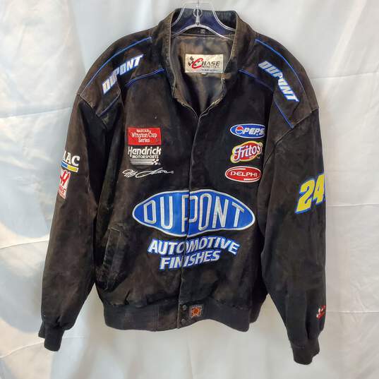 Chase Authentics JH Design NASCAR Dupont Jeff Gordon Button Up Jacket Size 2XL image number 1