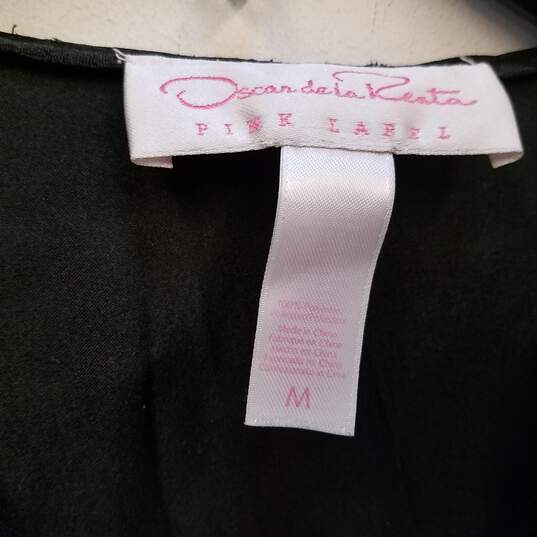 Womens Black Ruffle Neck 3/4 Sleeve Belted Sleepwear Robe Size Medium image number 3