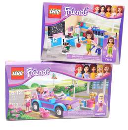 Friends Factory Sealed Sets 3183: Stephanie's Cool Convertible & 3933: Olivia's Invention Workshop