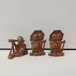Vintage Trio of Wooden Figurines