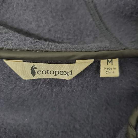 Cotopaxi WM's Teca Full Zip Blue Stripe Fleece Hoodie Size M image number 3