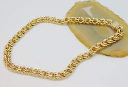 14K Yellow Gold Double Curb Chain Necklace 77.4g