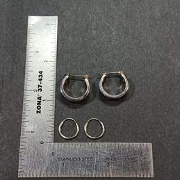 Bundle of 5 Sterling Silver Hoop Earrings alternative image
