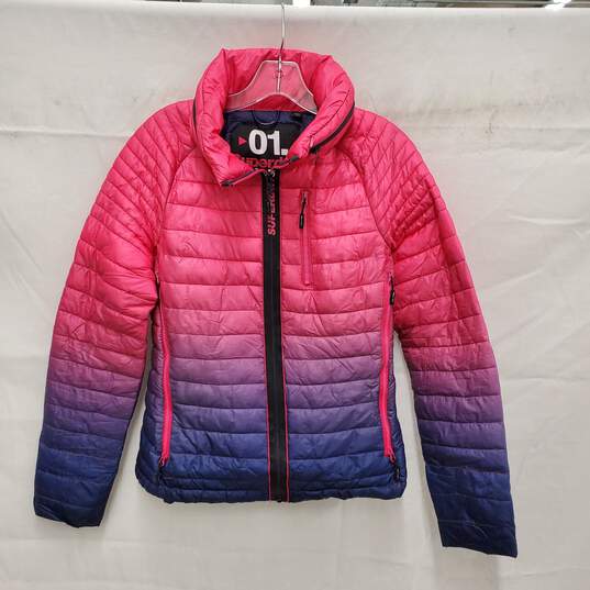 Superdry Ombr WM's 3 Tone Puffer Jacket Size SM image number 1