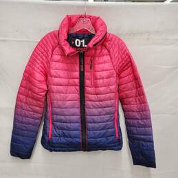 Superdry Ombr WM's 3 Tone Puffer Jacket Size SM