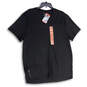 NWT Mens Black Crew Neck Stretch Zip Pocket Pullover T-Shirt Size X-Large image number 1