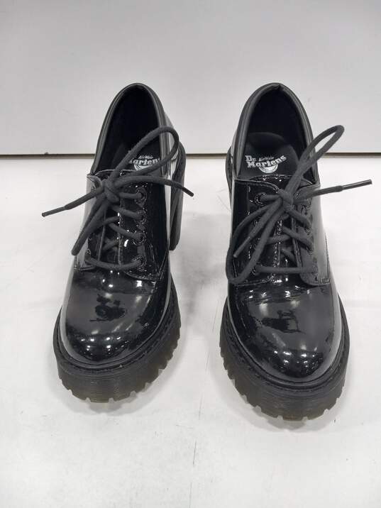 Dr Martens Ladies Black Salome Gloss Heeled Shoes Size 5 L image number 1