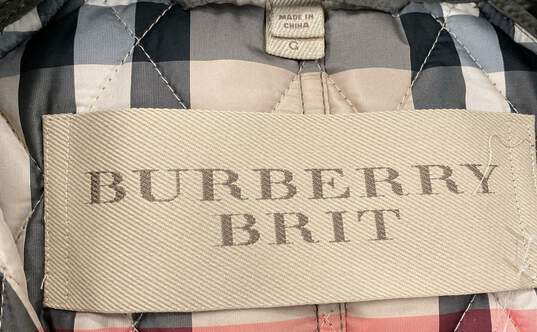Burberry Brit Women's Green Quilted Jacket - L image number 4