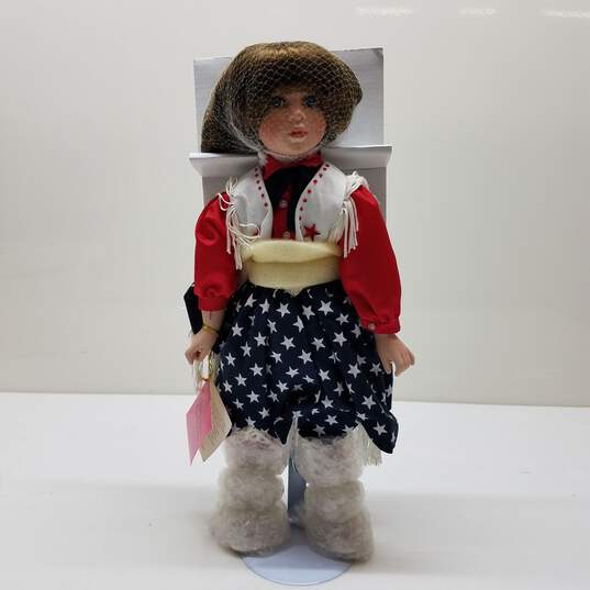 Timeless Moments Paradise Galleries Great American Country Girl Porcelain Doll image number 2