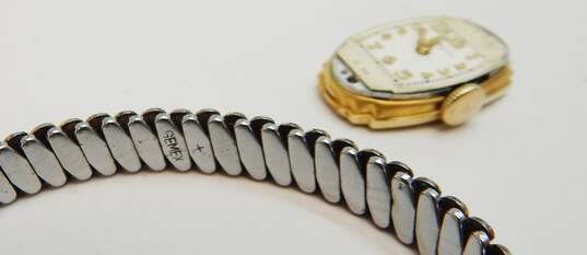 Ladies Vintage Hamilton 14K Gold Case 17 Jewels Wrist Watch 16.7g image number 8