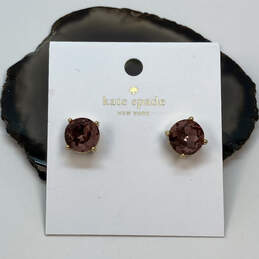 Designer Kate Spade New York Gold-Tone Crystal Gumdrop Stud Earrings