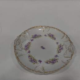 White Floral Decorative Plate