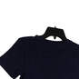 Womens Blue Heather Crew Neck Short Sleeve Pullover T-Shirt Size Medium image number 4