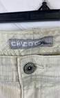 Chico's Ivory Cropped Jeans - Size 3 image number 4