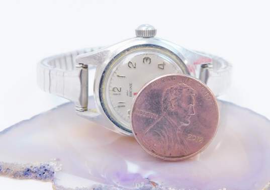 Ladies Vintage Jules Racine 17 Jewels Incabloc Stainless Steel  Watch 24.2g image number 4