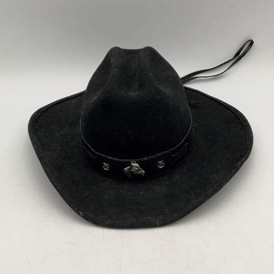 Lot Of 2 Bullhide Mens Black Wide Brim Western Cowboy Hats Size Large image number 9