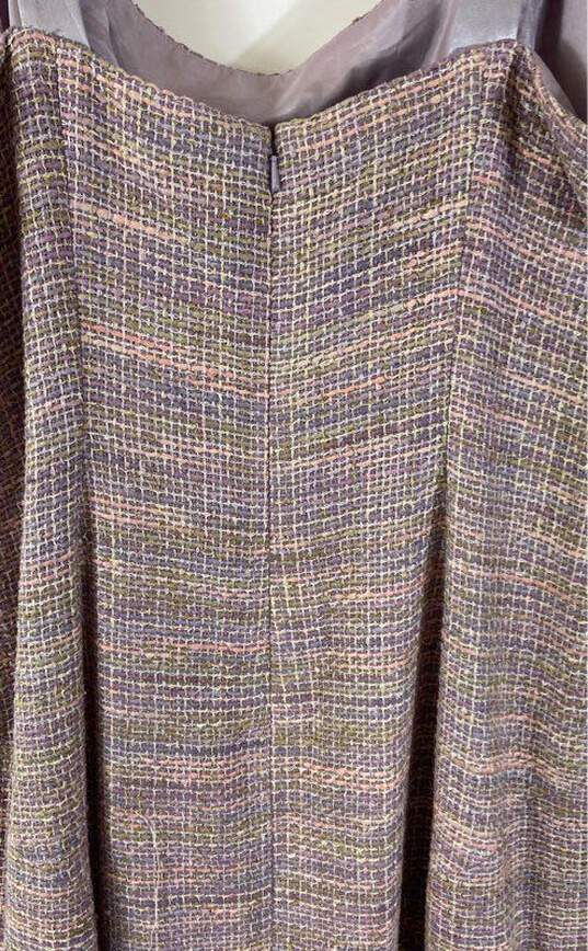 Maggy London Multicolor Knit Formal Midi Dress - Size 12 NWT image number 4