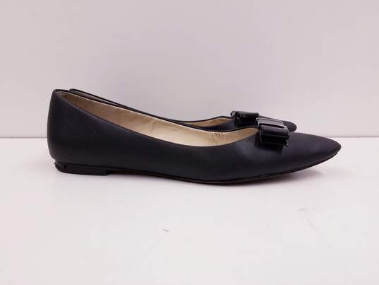Coach Warwick Bow Pointed Toe Flats Black 6 image number 2