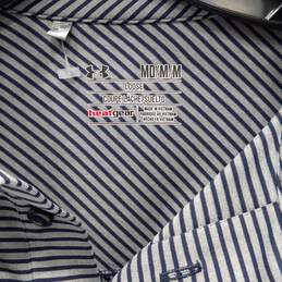 Under Armour Striped Polo Shirt Men's Size M alternative image