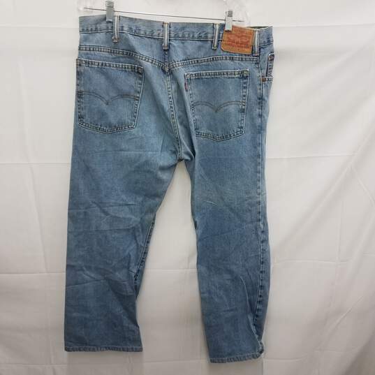 Levi Strauss Original 517 Boot Cut Blue Wash Jeans Size W 38 L 30 image number 2