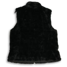 NWT Womens Black Mock Neck Full Zip Reversible Puffer Jacket Size L alternative image