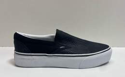 Vans Classic Suede Platform Slip On Sneakers Black 8.5